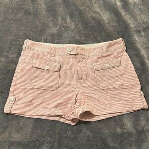 Polo by Ralph Lauren Pink Striped Women's Cargo Shorts